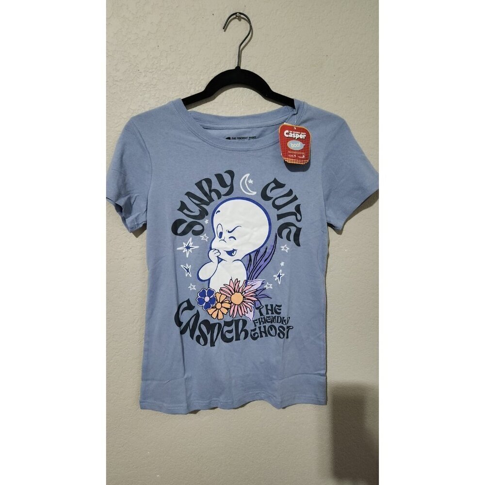 Casper The Friendly Ghost Shirt Medium Blue New